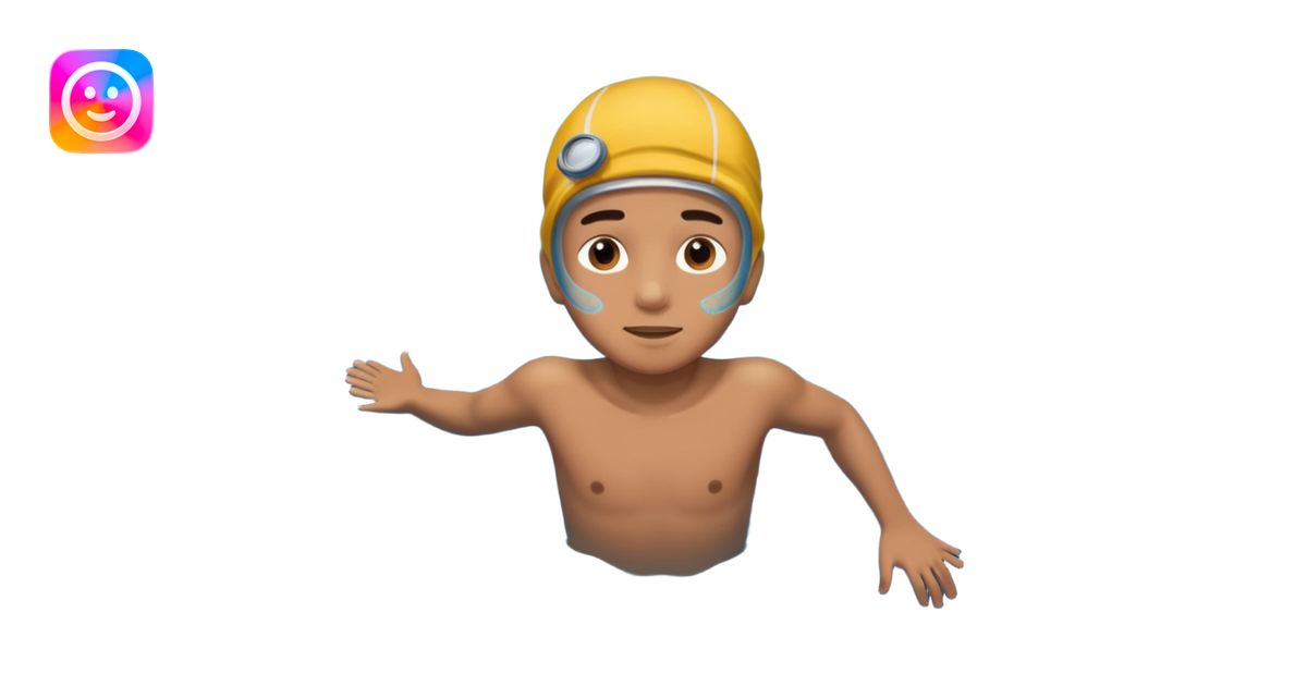 Underwater boy sweam emoji | AI Emoji Generator