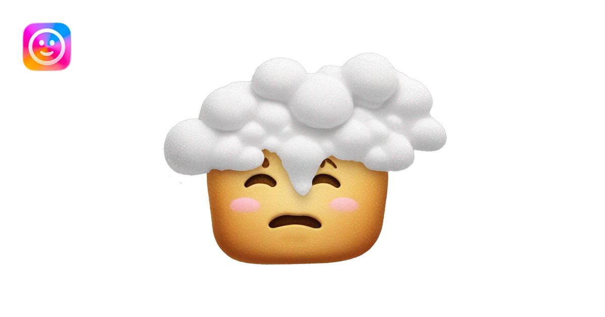 Nose powdered sugar emoji | AI Emoji Generator
