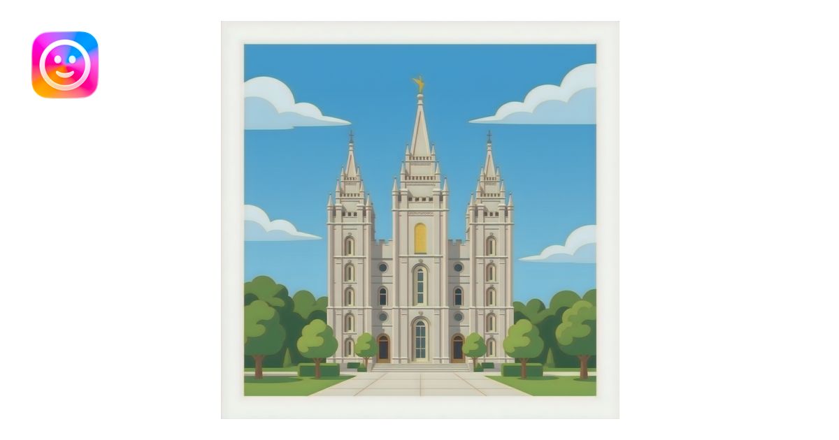 Salt Lake City, Utah Temple LDS emoji | AI Emoji Generator