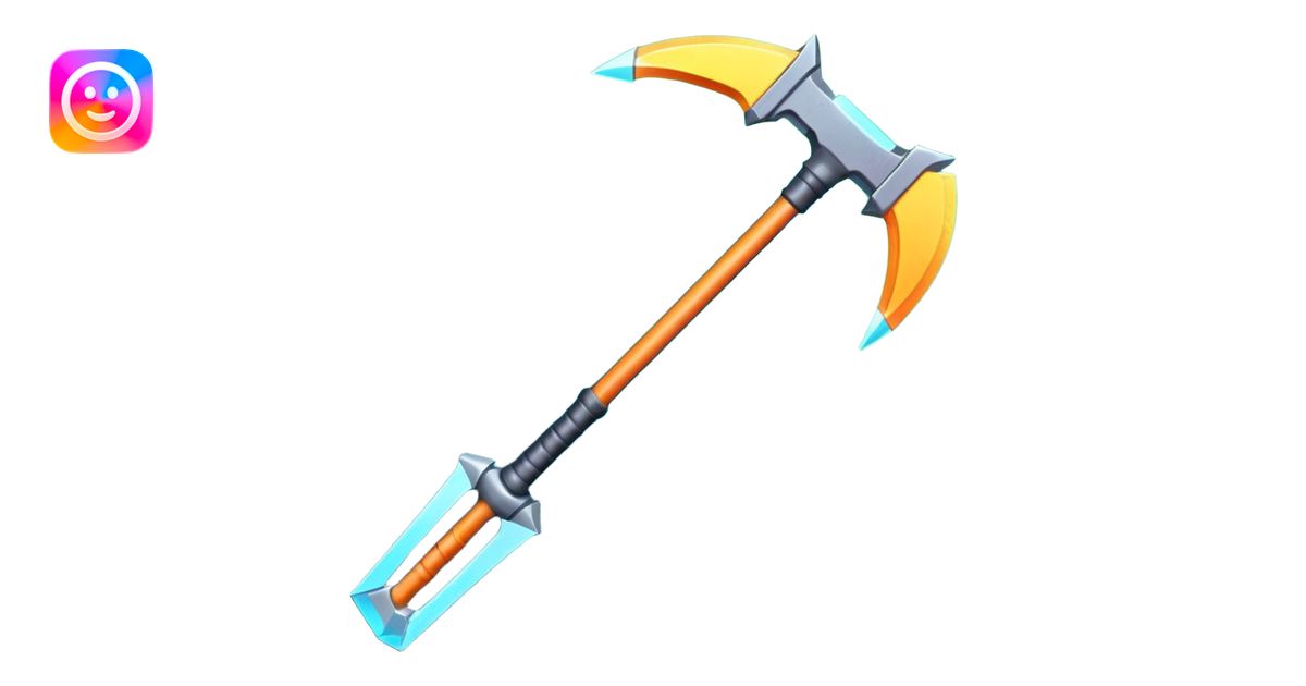 futuristic space mining pickaxe, glowing energy blade, sci-fi metal ...