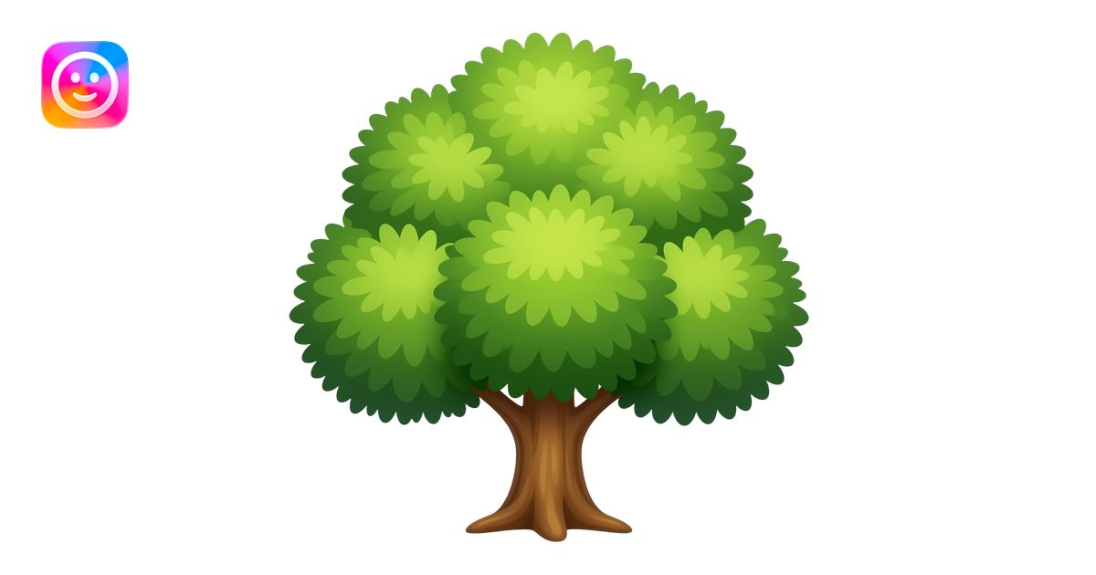 Tree plant emoji | AI Emoji Generator