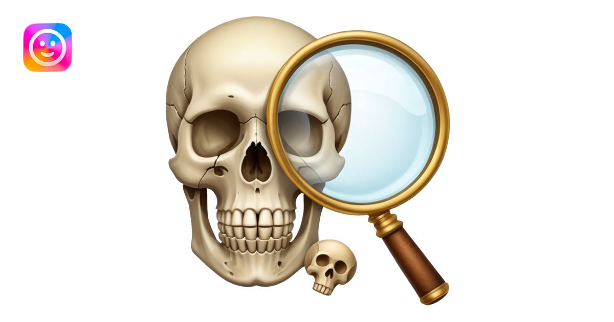 An icon showing a skull and ancient artifacts, representing ...