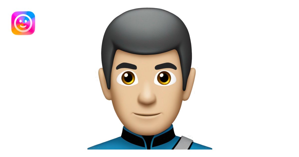 Spock with the Vulcan salute with Starfleet blue uniform (Star Trek ...