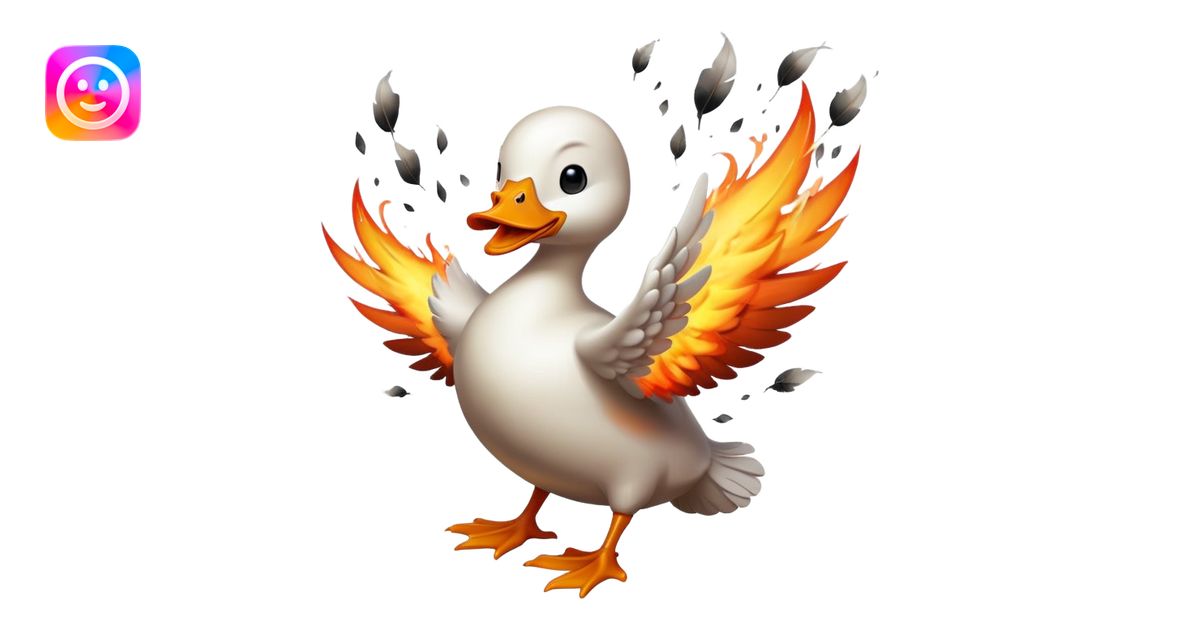 Angry duck exploding emoji | AI Emoji Generator