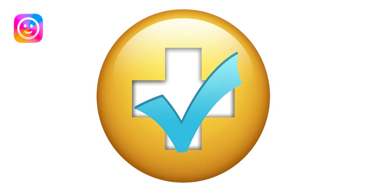 Emoji de un hospital de fondo y un tick encima (sobrepuesto) emoji | AI ...