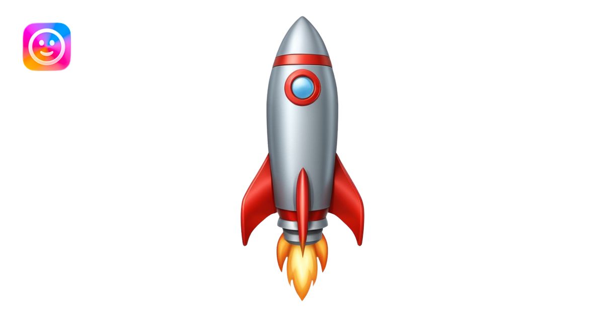 rocket emoji ios emoji | AI Emoji Generator