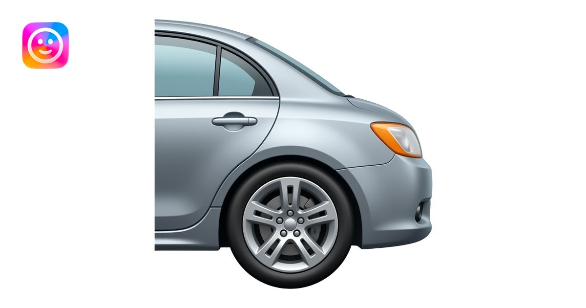 car side profile with no wheels emoji | AI Emoji Generator