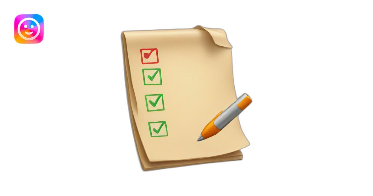 Check list emoji | AI Emoji Generator