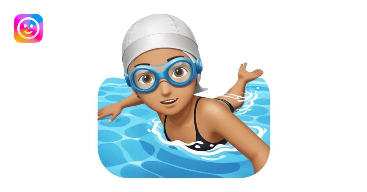 person swimming freestyle in pool emoji | AI Emoji Generator