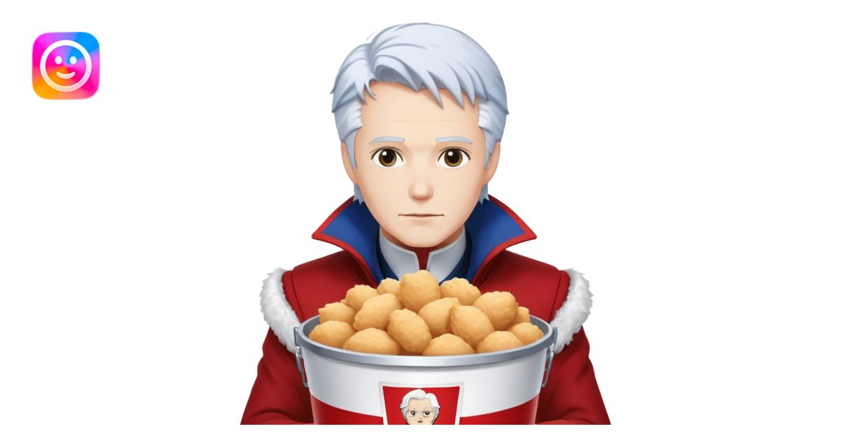 Dante and Vergil from Devil May Cry sitting together in a KFC family ...