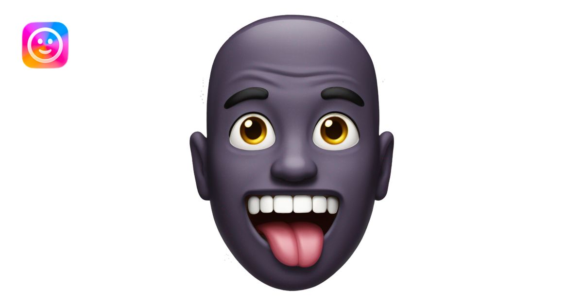 A freaky guy with his tongue out emoji | AI Emoji Generator
