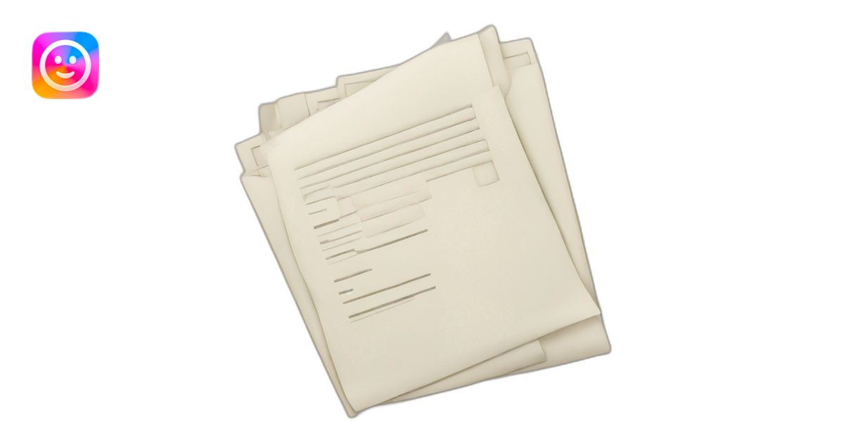 documents emoji | AI Emoji Generator