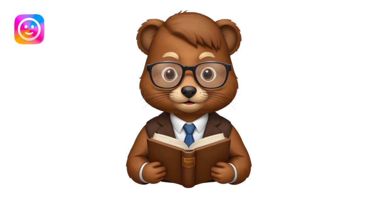beaver professor emoji | AI Emoji Generator