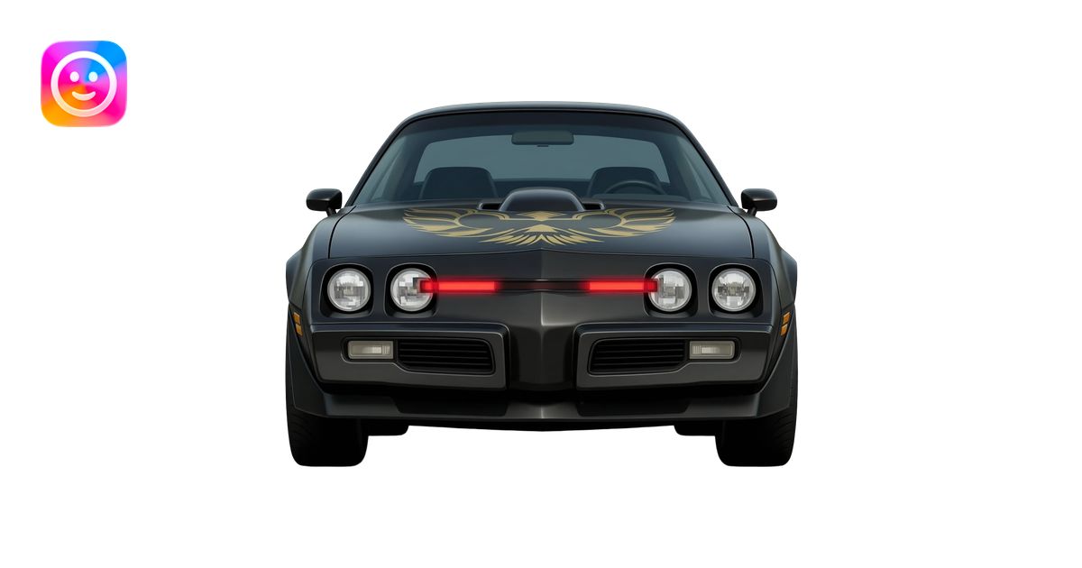 KITT the black Trans Am from the Knight Rider TV show with the scanner ...