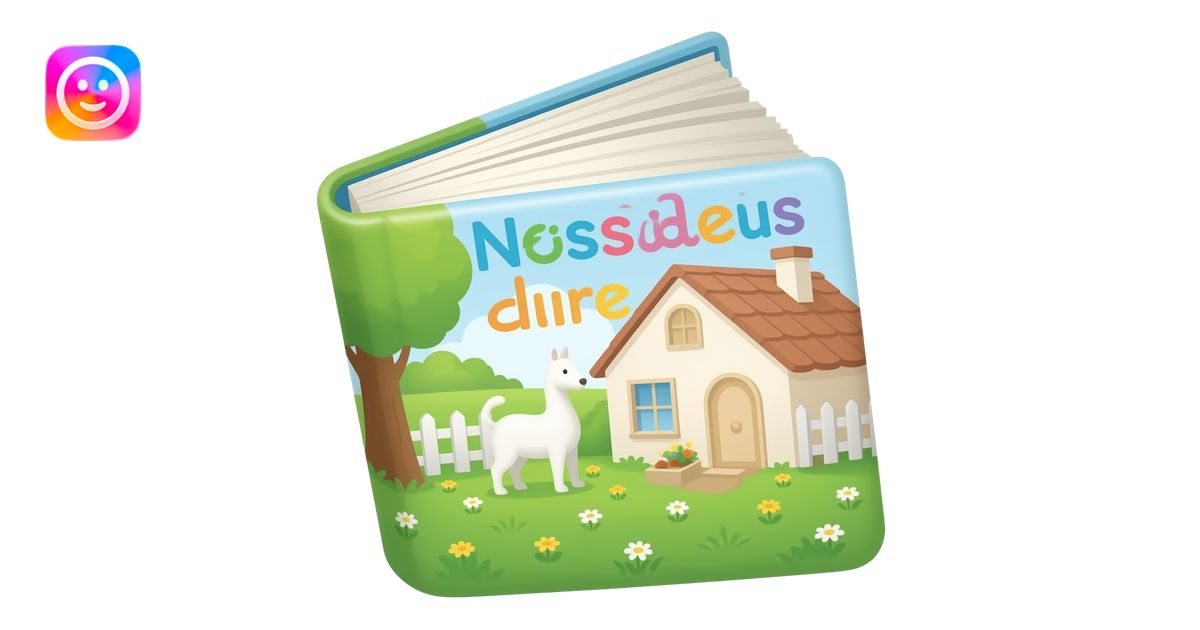 Book of nursery rhymes emoji | AI Emoji Generator