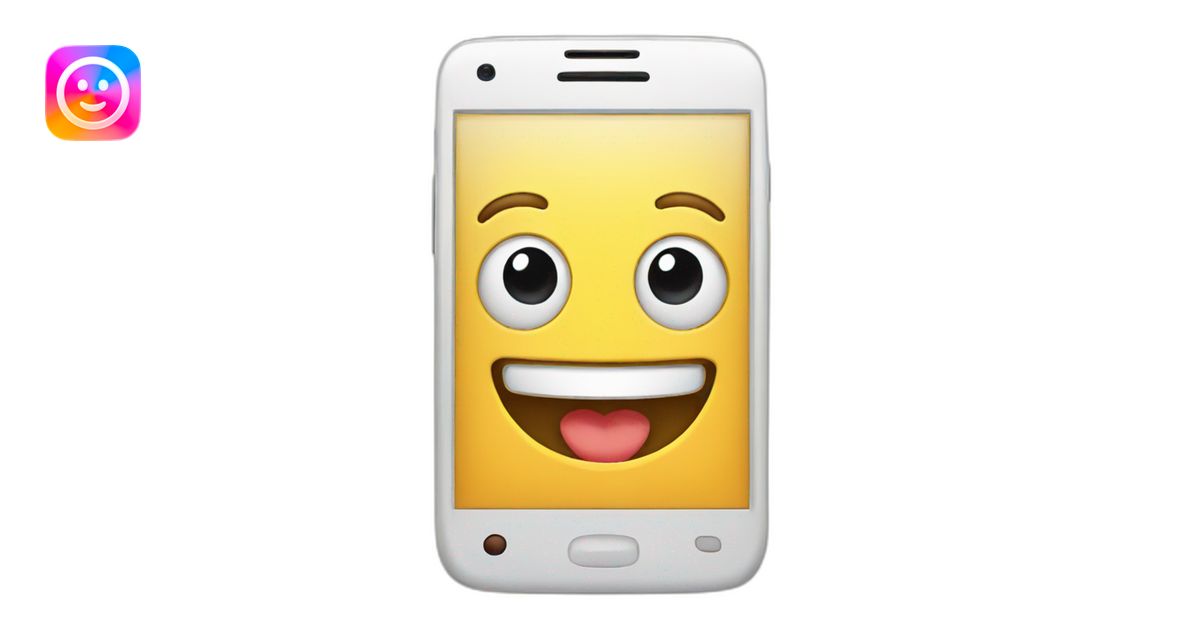 happy smartphone emoji | AI Emoji Generator