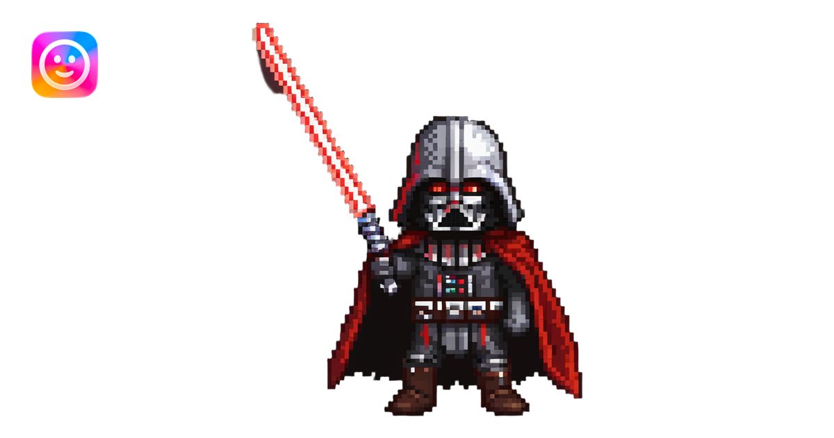 Oreo cookie as a Sith lord with red lightsaber and dark side force ...