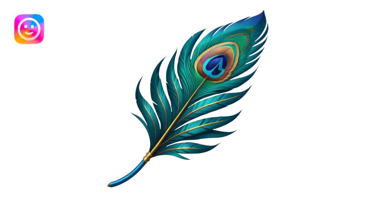 Peacock Feather emoji | AI Emoji Generator