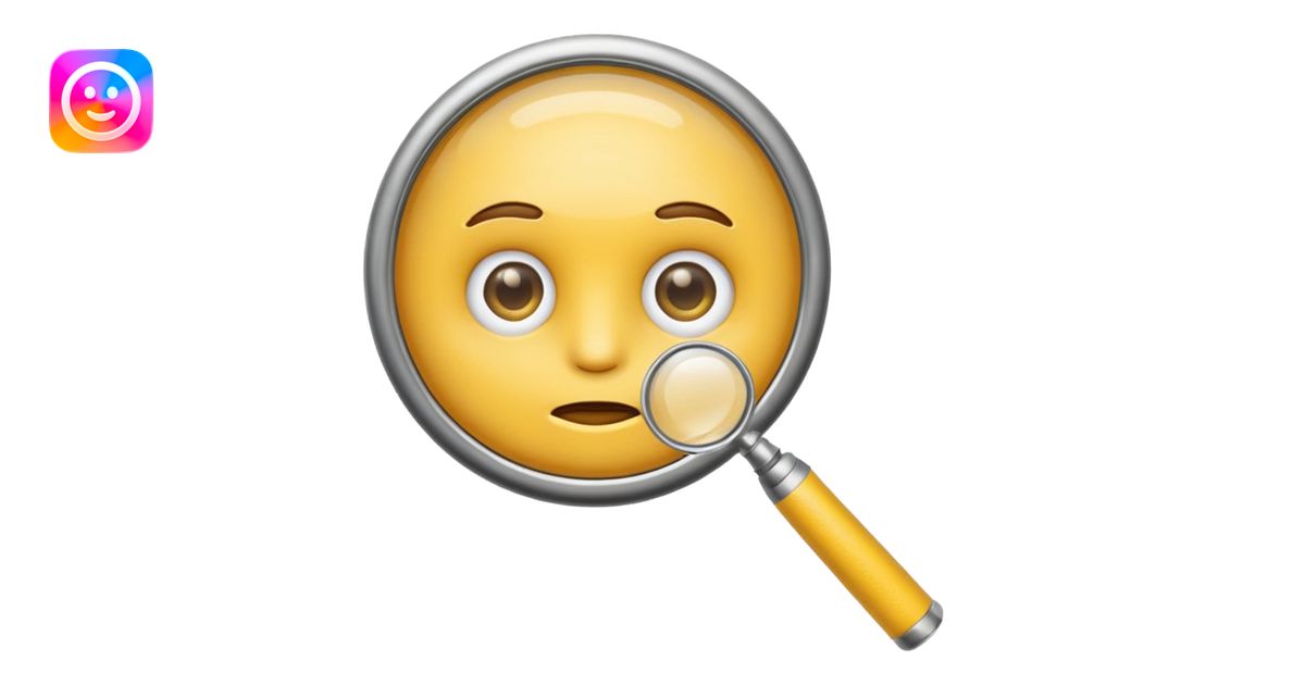 Make a thinking emoji along with look a microscope. emoji | AI Emoji ...