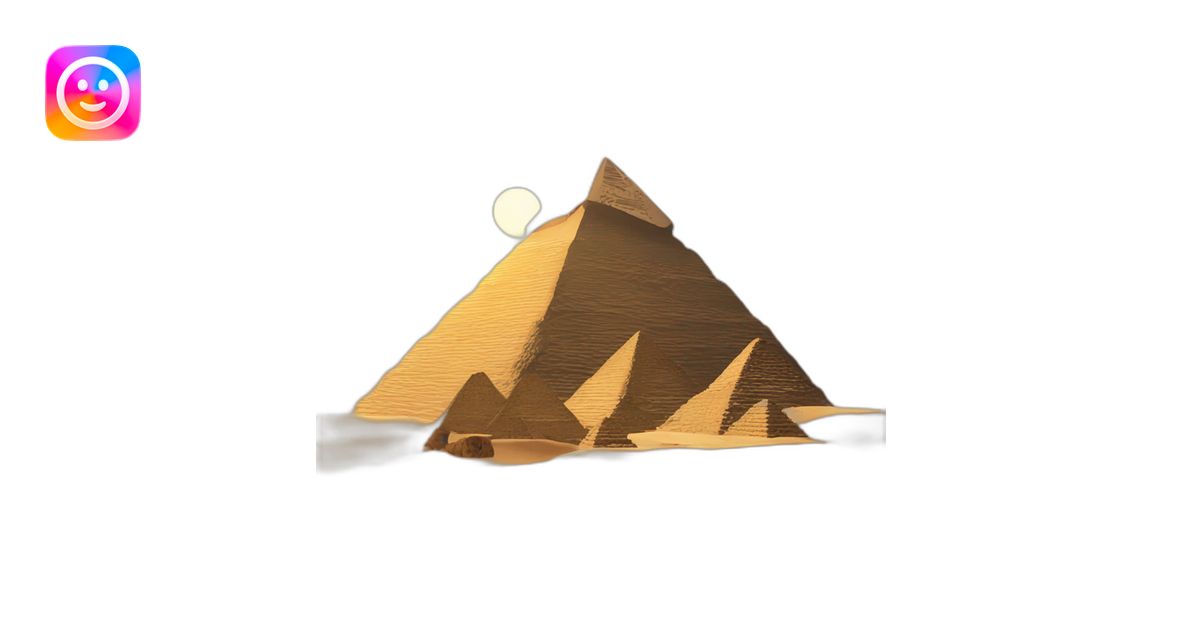 egyptian pyramids emoji | AI Emoji Generator