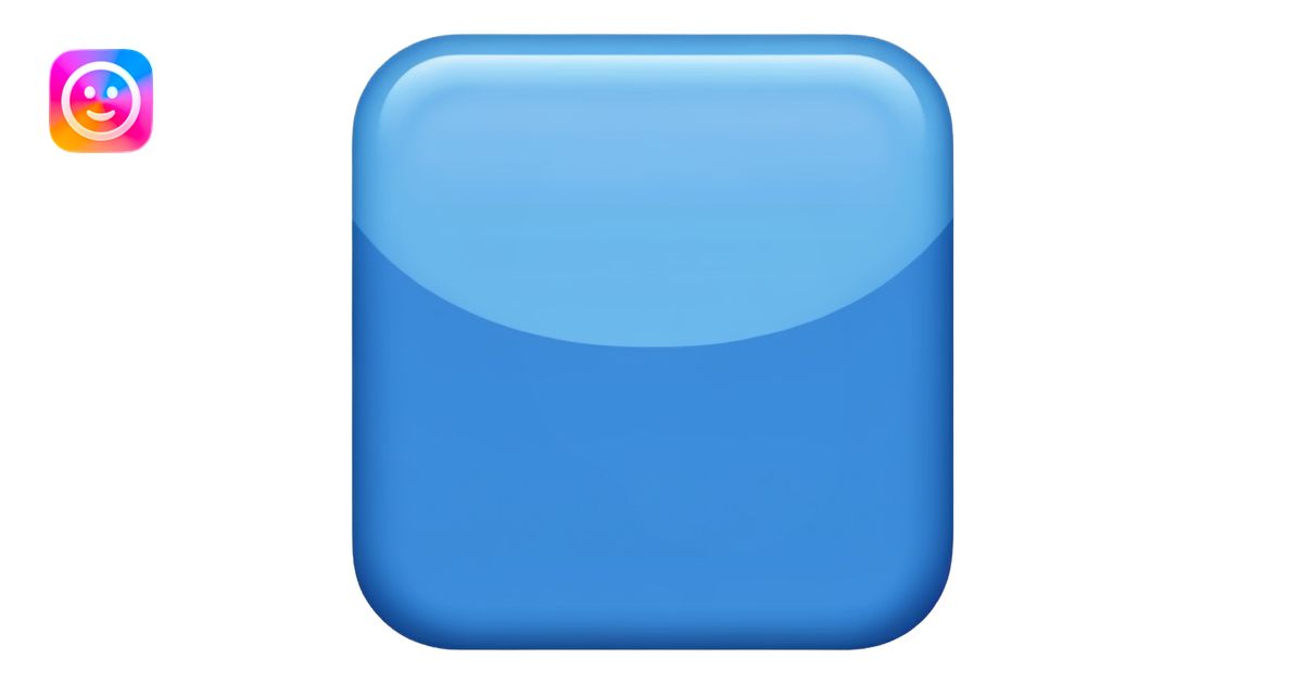 emoji for rectangle blue color emoji | AI Emoji Generator