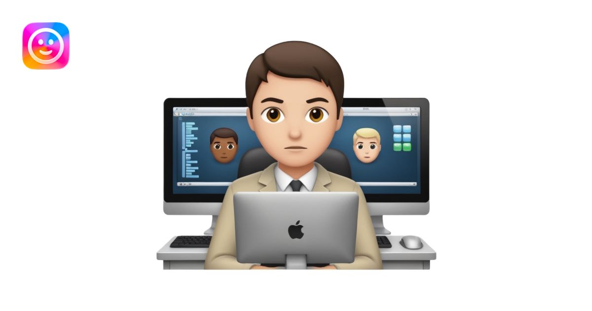 a person entering a computer room in an organized manner emoji | AI ...