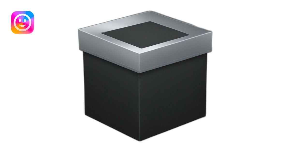 solid-black-box emoji | AI Emoji Generator