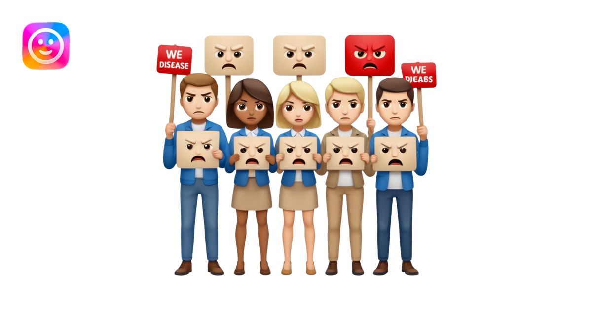a crowd of people with angry faces and holding placards that read: we ...