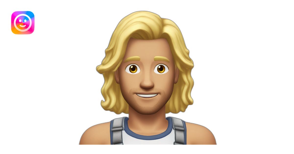 Sims+4+Malcom+Landgraab-Man-blonde-hair emoji | AI Emoji Generator