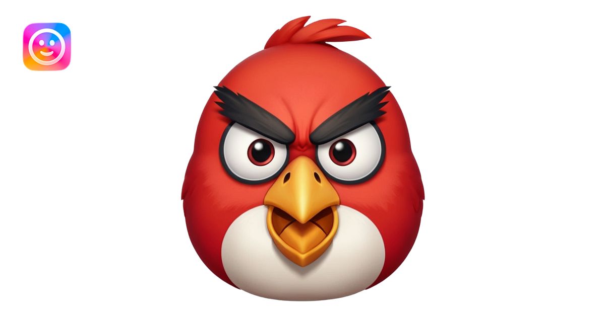 the killer angry bird red emoji | AI Emoji Generator