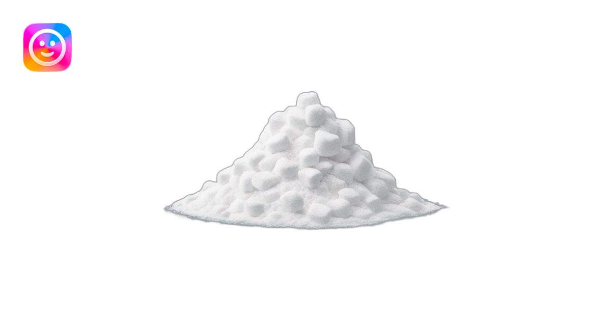 pile of powdered sugar emoji | AI Emoji Generator
