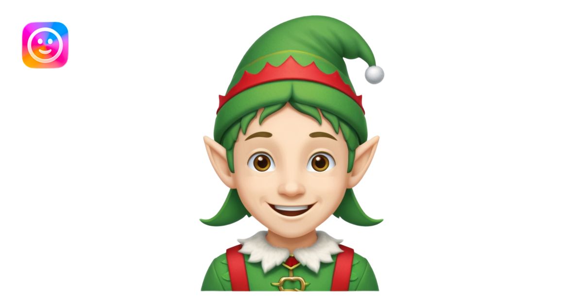 duende navideño con ortodoncia emoji | AI Emoji Generator