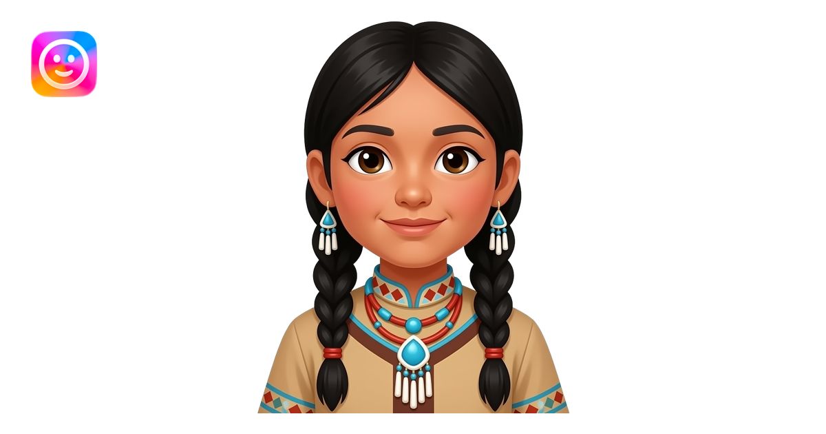 Native American children emoji | AI Emoji Generator