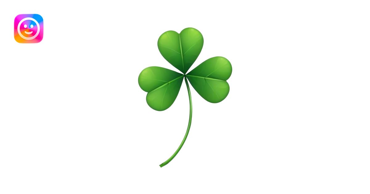 Four leaf clover emoji | AI Emoji Generator
