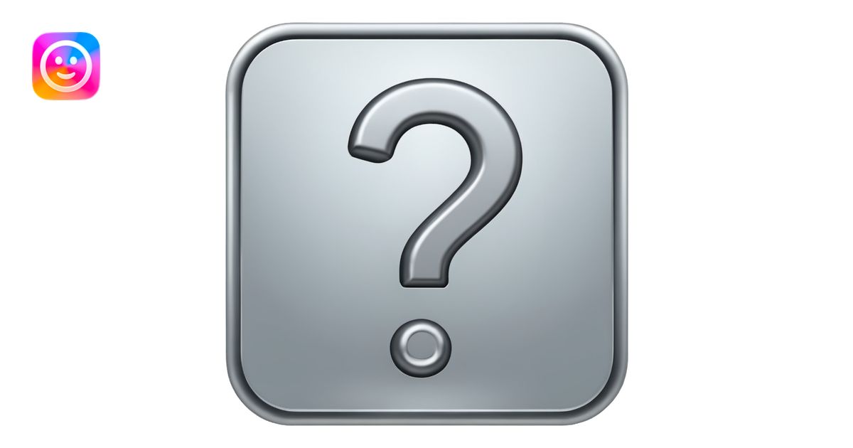 question mark emoji | AI Emoji Generator
