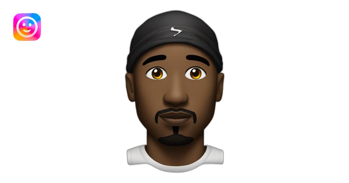 tupac emoji | AI Emoji Generator