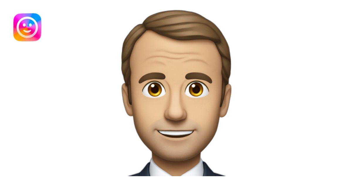 Macron qui fait dodo emoji | AI Emoji Generator