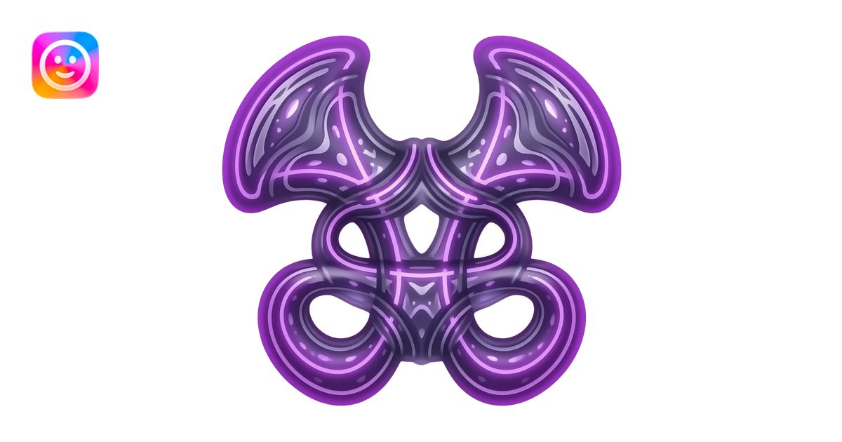 Toxic punk purple-neon-grey-gradient anomalous random hyper-realistic ...