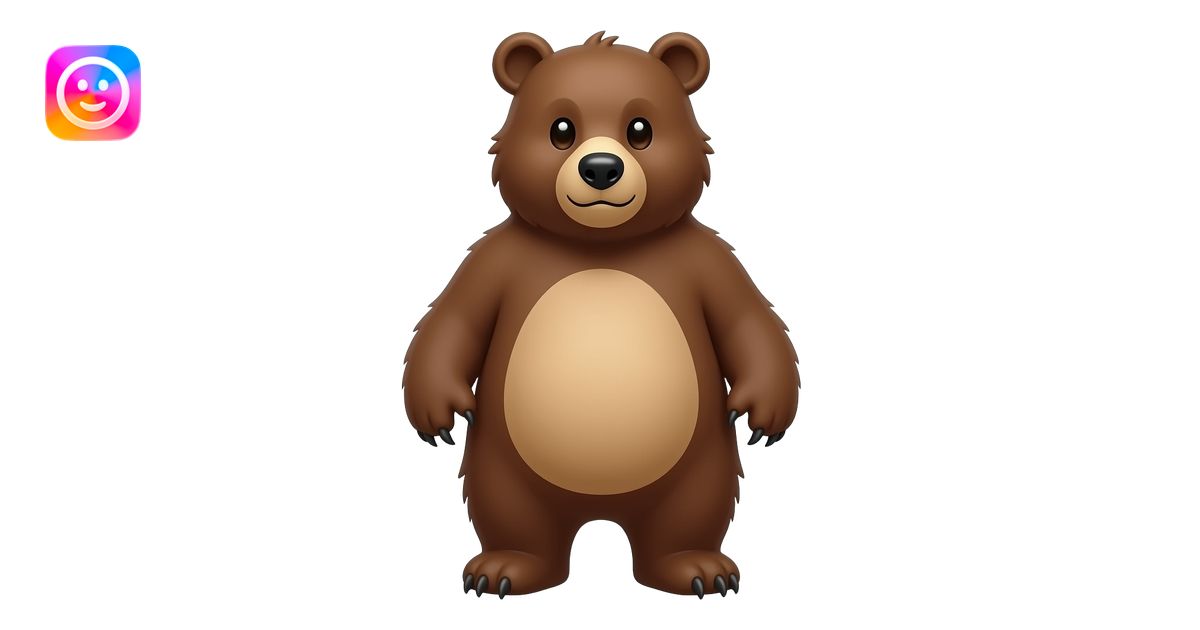 Bear emoji | AI Emoji Generator