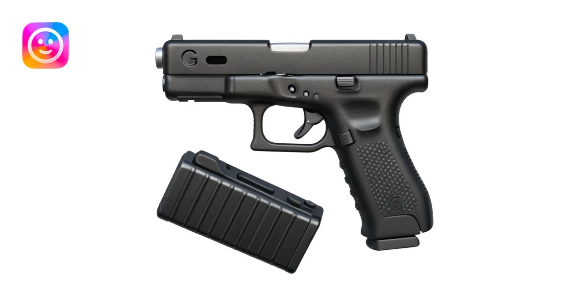 Make a Glock with a drum mag emoji | AI Emoji Generator