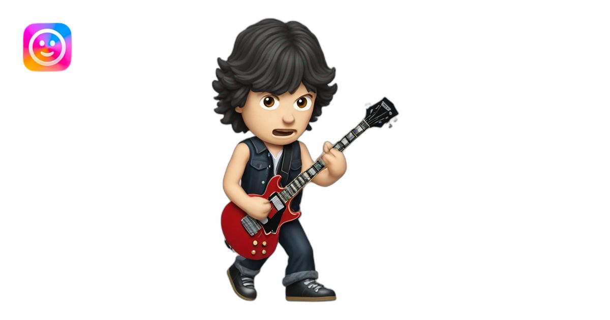 Acdc Angus Young stage emoji | AI Emoji Generator