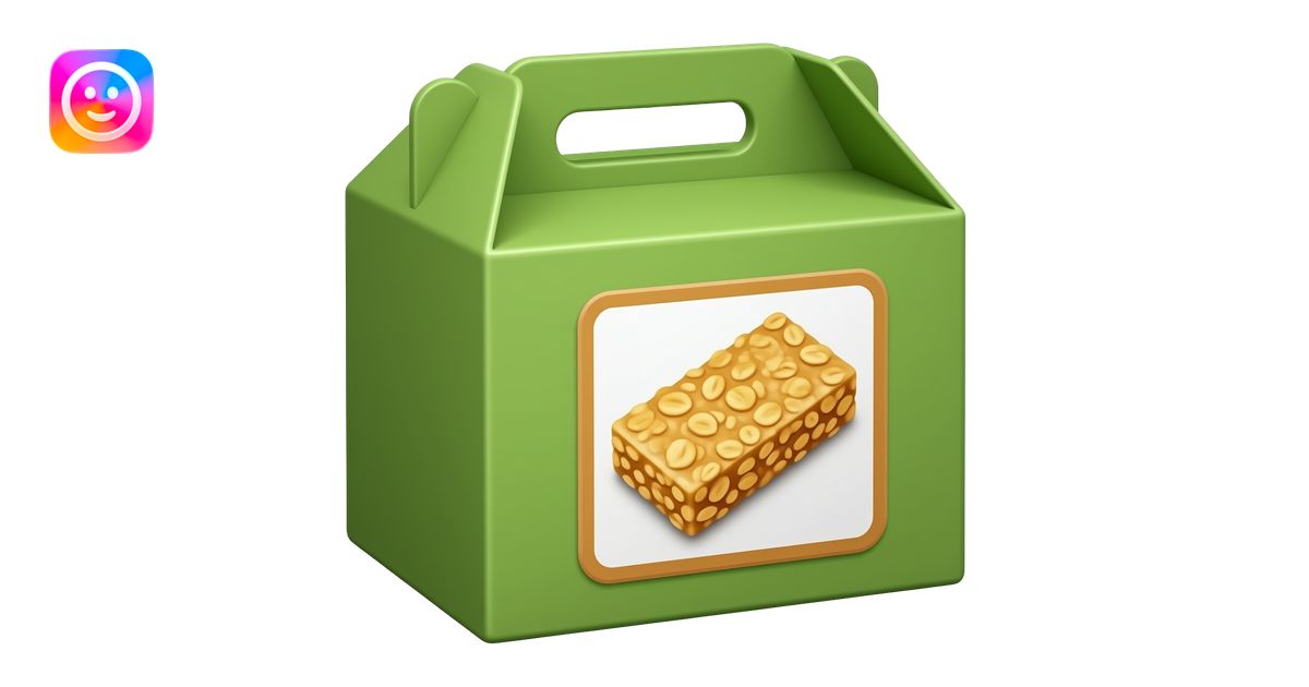 rectangular grocery store green cardboard box of heathy granola bars ...