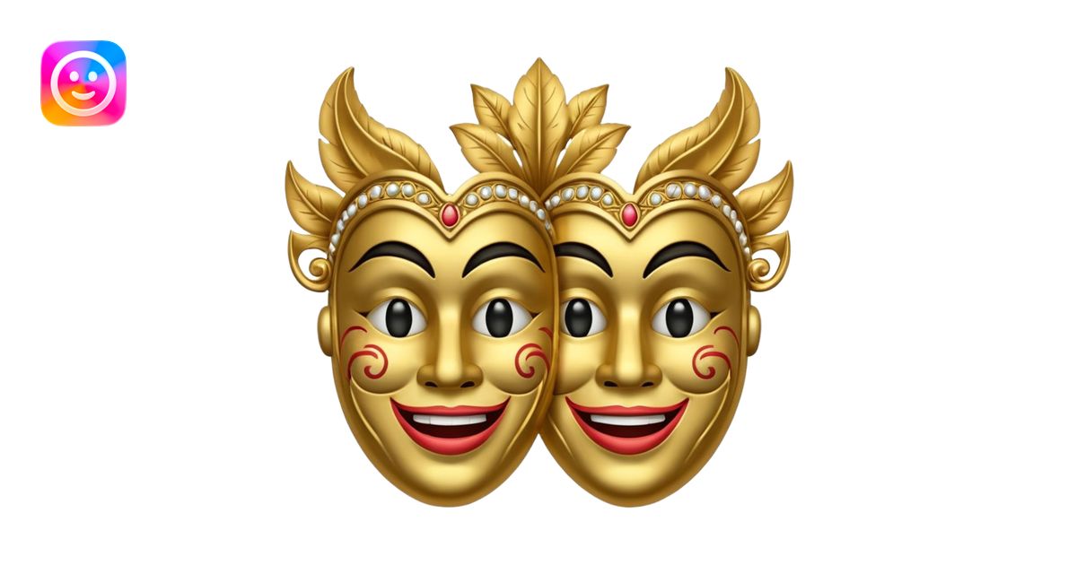 theatrical mask icon emoji | AI Emoji Generator