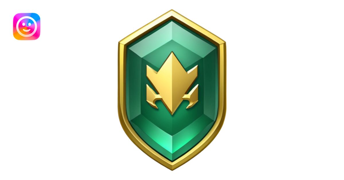Rainbow six siege emerald rank emoji | AI Emoji Generator