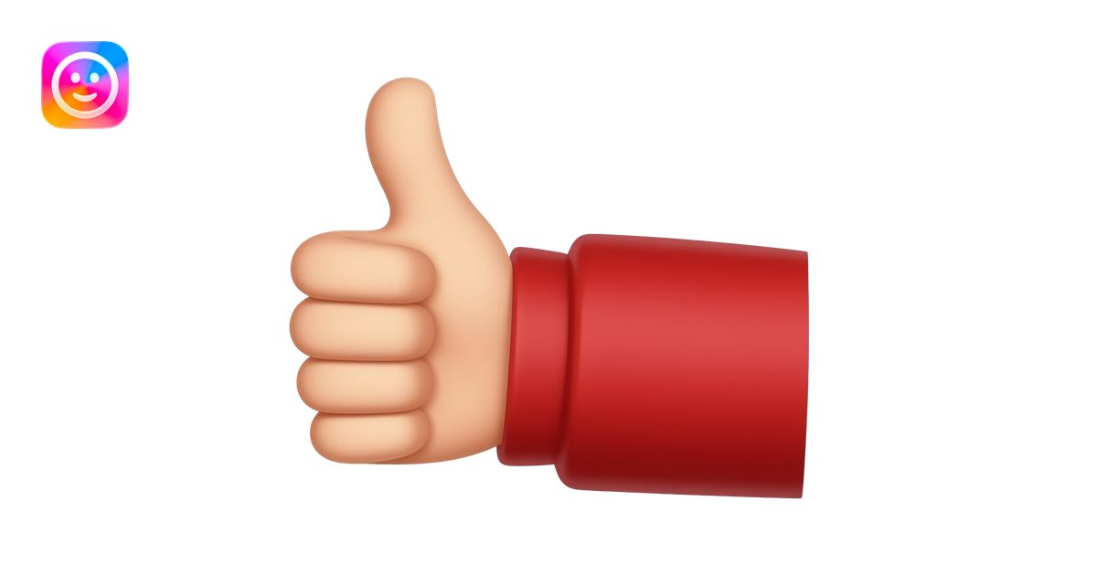 Red turtleneck looks good no person included with thumbs up emoji | AI ...
