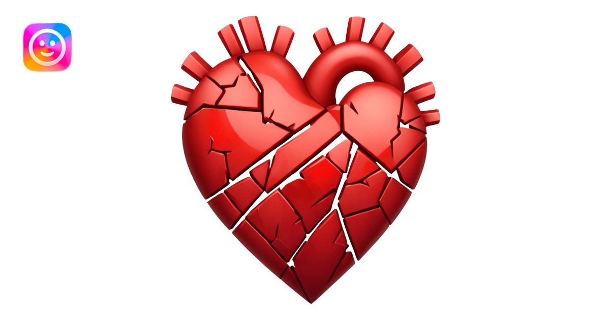 A heart broken emoji | AI Emoji Generator