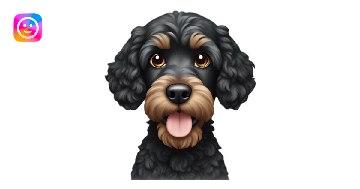 black cockapoo emoji | AI Emoji Generator