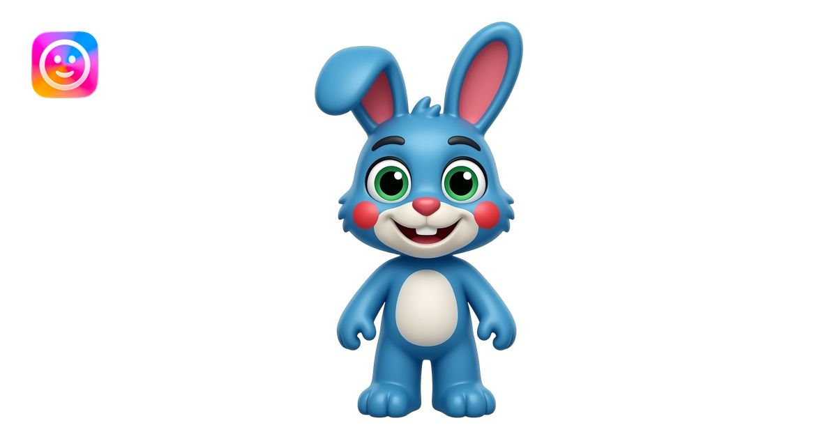 Toy Bonnie from Five Nights at Freddy’s, cute blue animatronic bunny ...
