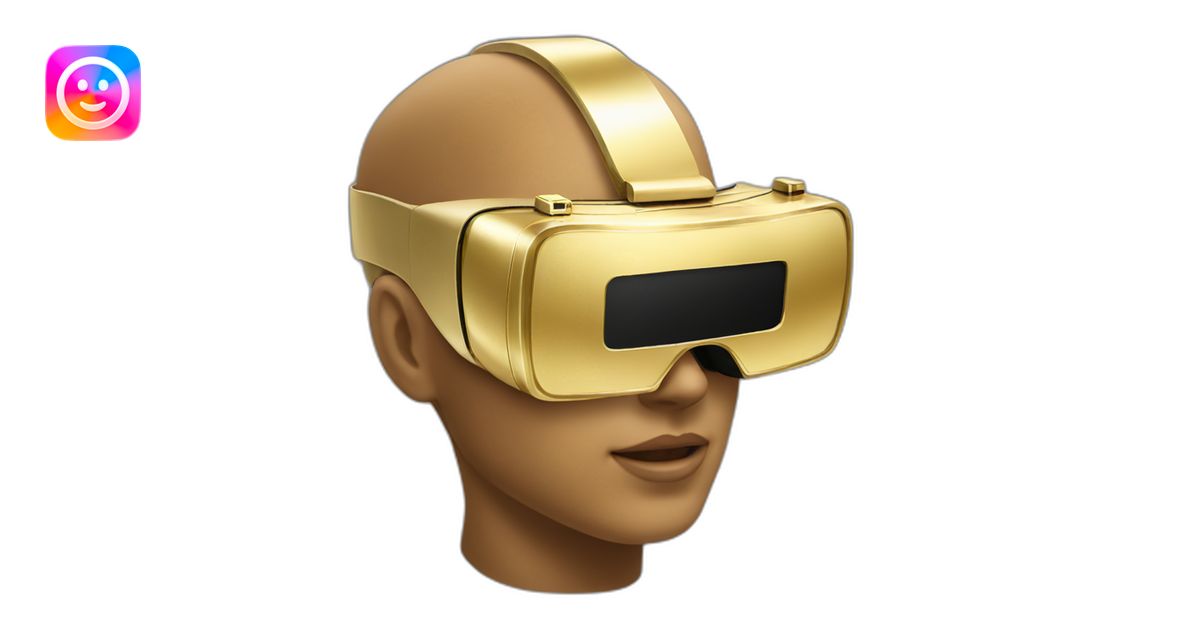 gold vr headset emoji | AI Emoji Generator