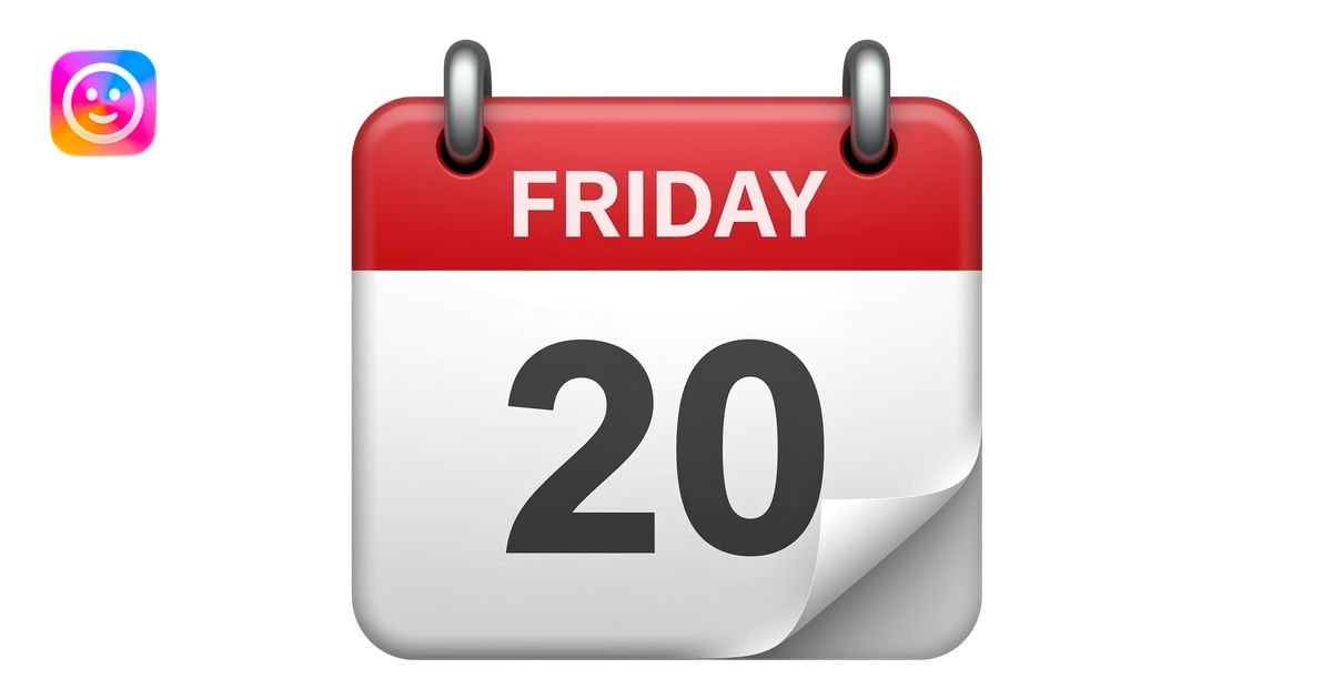 Fri calendar emoji | AI Emoji Generator